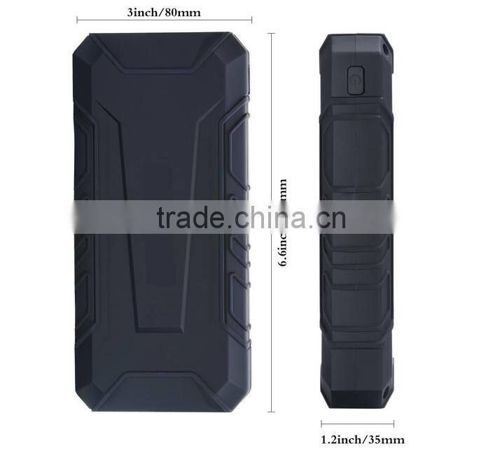 12V Portable Emergency Car Battery Power Starter with intelligent jump booster cable