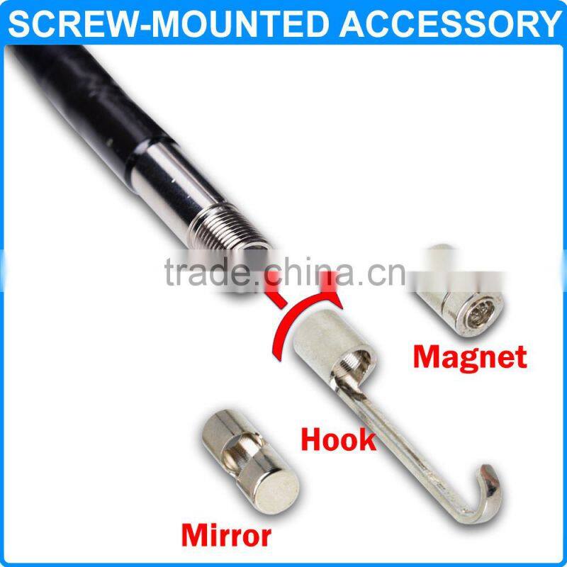 Recordable 3.5" 5.5mm Endoscope Borescope Zoom DVR 2 way 180 Adjust 1m Video Industrial Inspection Camera