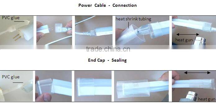 RGB Emitting Color water proof LED led neon lights for rooms