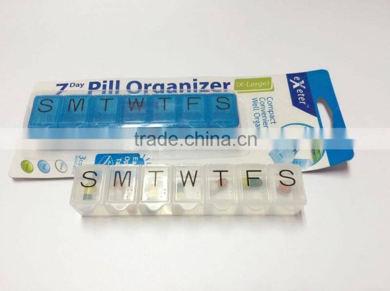 one week 7case plastic pill container