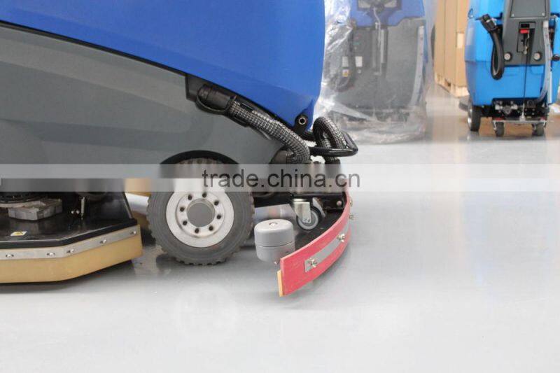 Commercial ride on large floor scrubber ,floor cleaning machine airport used scrubber