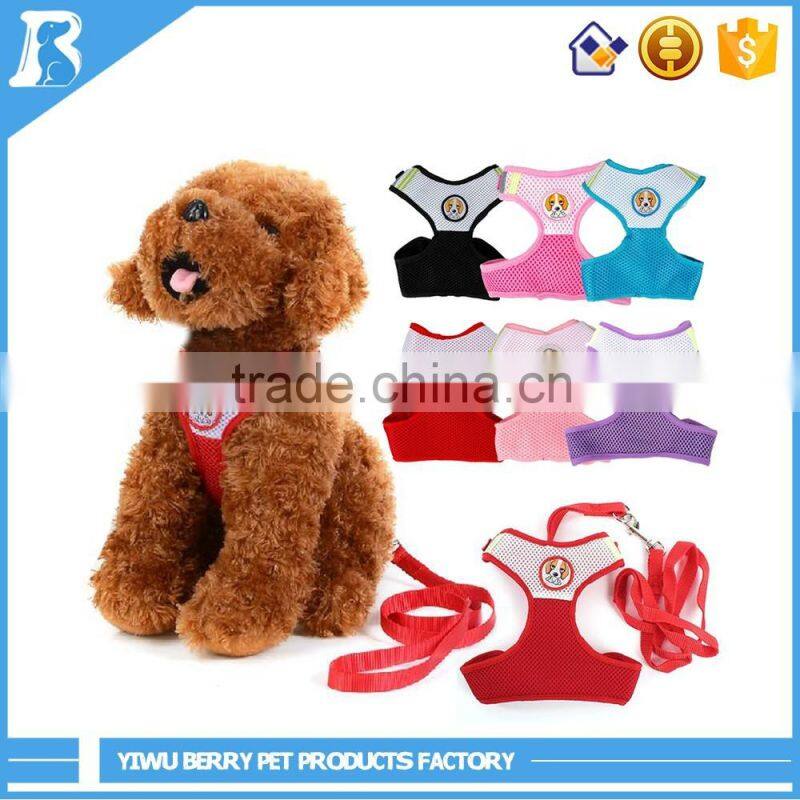wholesale in China Breathable Soft Fabric dog leash harness