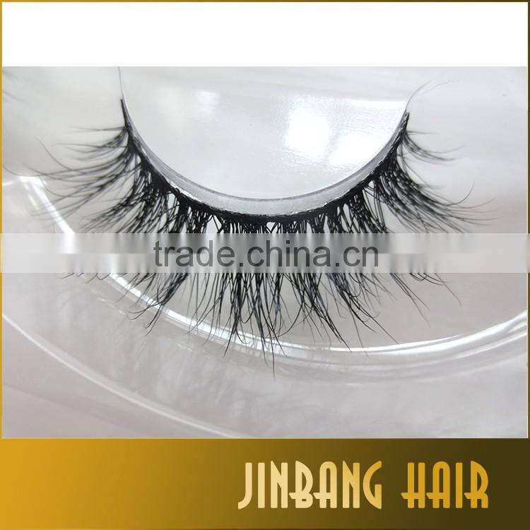 3D Mink Fur Fake Eyelashes Women's Makeup False Eyeashes Extension Hand-made 3D Style 1 Pair with custom eyelash packaging