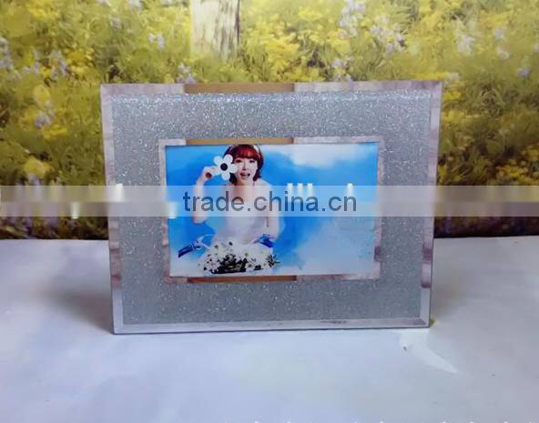 bulk wholesale handmade beveled glass mirror photo frame 4x6in