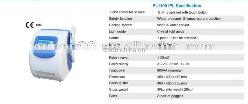 IPL permanent hair reduction