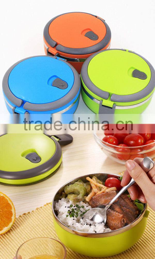 Supermarket hot selling stianless steel with plastic food container