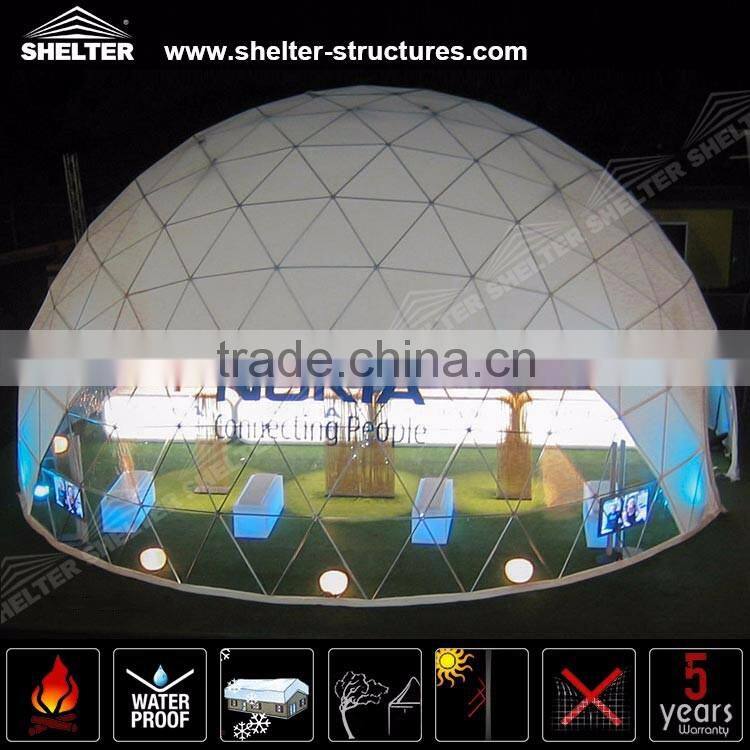 Versatile Translucent PVC geodesic dome tent for sale