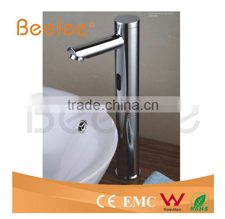 High brass basin sense faucet for cold only