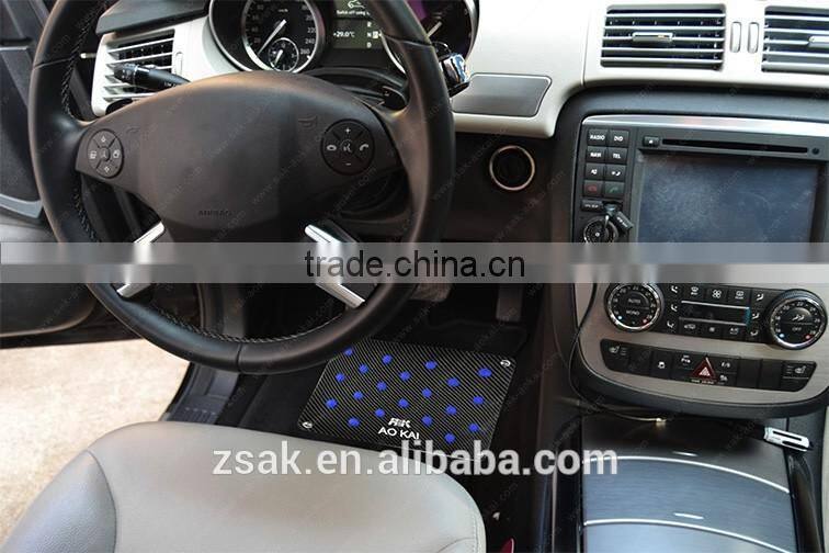 Anti-slip carpet mat pedal pad carbon fiber