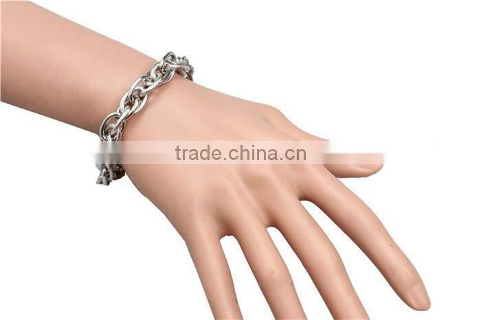 Kindy jewelry JCB0235 latest design natural color stainless steel bracelet hand chain for men