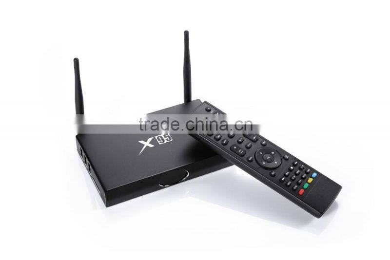 100% orginal amlogic s905 EX95 tv box full hd 4k metal case EX95 android tv box