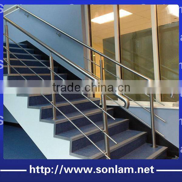 304 stainless steel square slotted tube for glass