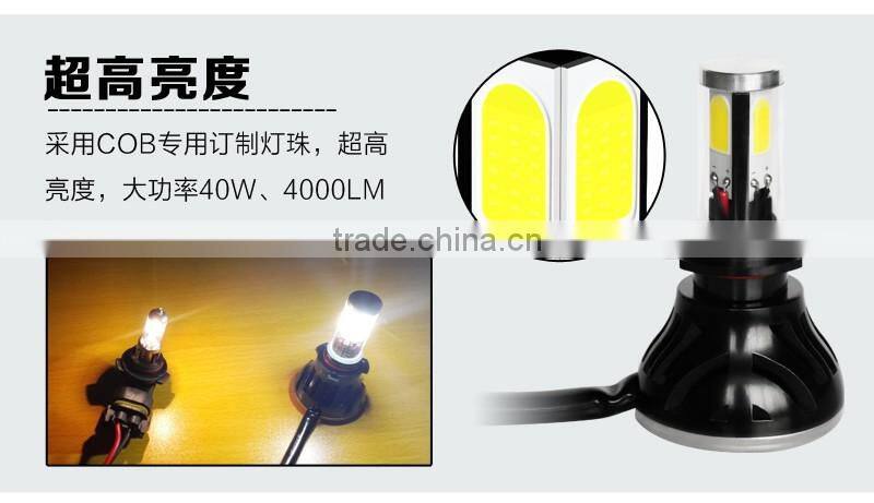 H3 PK22S 6000K LED Super Bright LED Headlight Conversion Kit Multiple Bulb Size