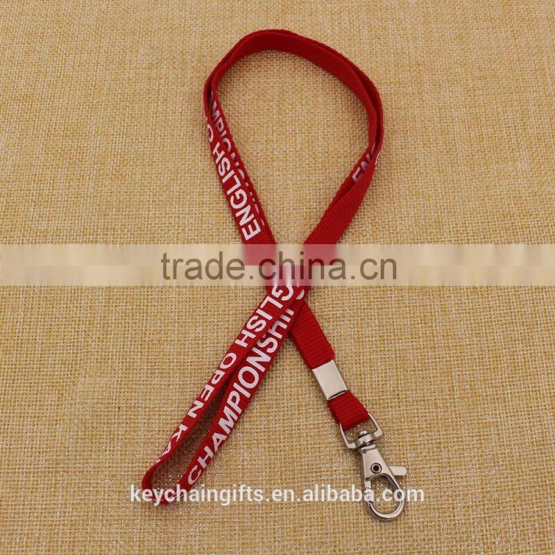 Pretty and comfortable polyester printing lanyard for gifts custom