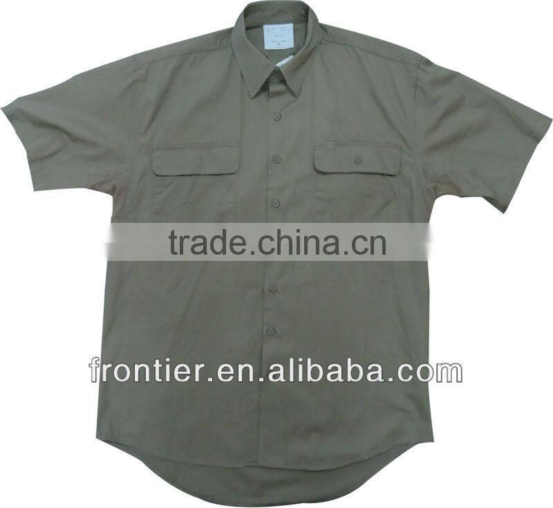 Popular 100% cotton short sleeve workwear shirt