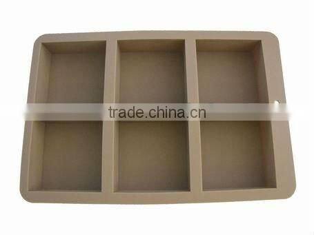 6-Cylinders Flexible engraved design Silicone Molds For Soap Candy Chocolate moon cake