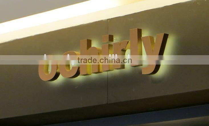 Advertise 3d Stainless Steel Backlit Sign