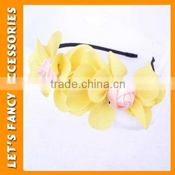 PGHD0323 Summer fashion ladies' hair bridal artifical flower headband wholesale