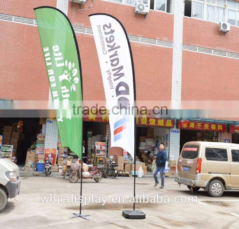 Wholesale Outdoor Advertising Aluminium Beach Flag Pole Large Beach Flag Promotional