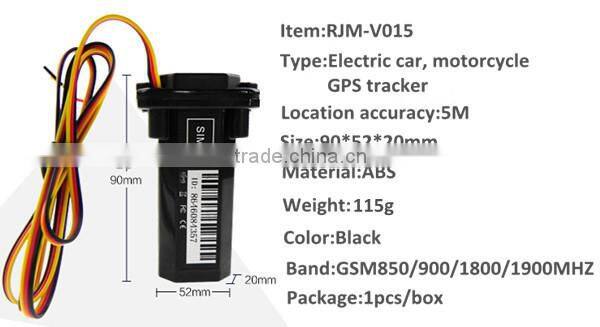 2015 New Design Waterproof Online GPS SIM Card Tracker Vehicle GPS Tracker