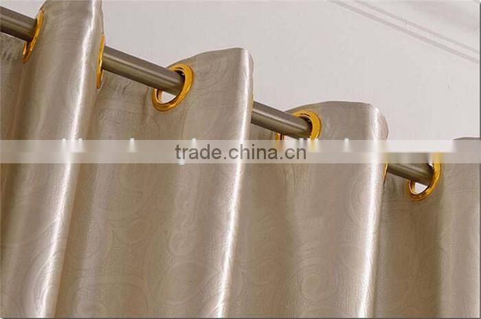 New designs jacquard blackout silk curtain fabric for hotel