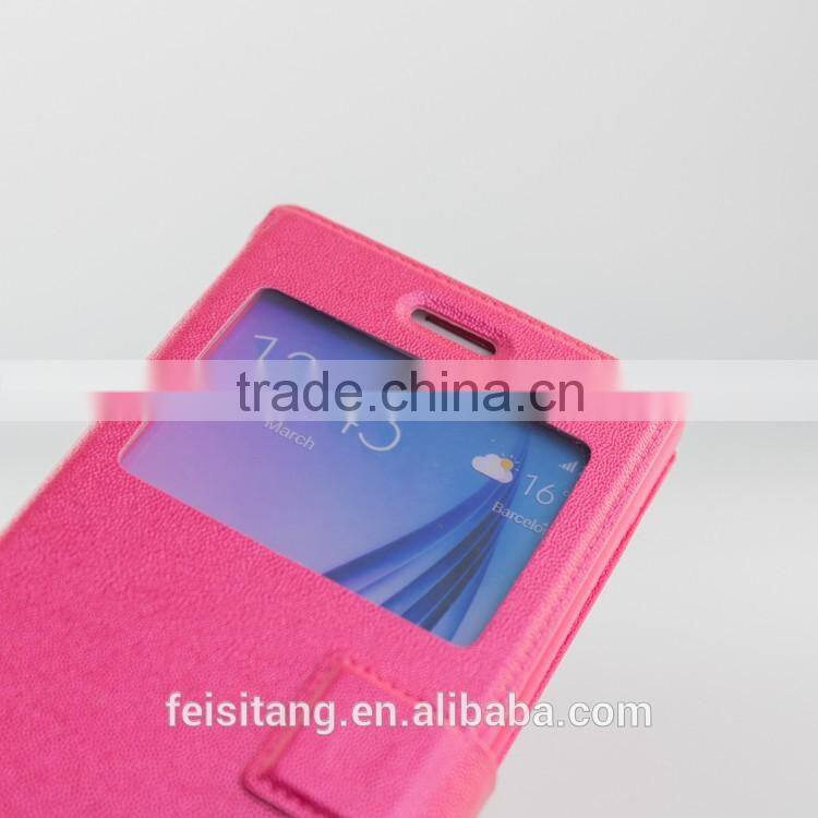 Made in china Flip stents leather with silicone cellphone cases Apply to 4.3 4.7 5.0 5.5 6.0 inch phones