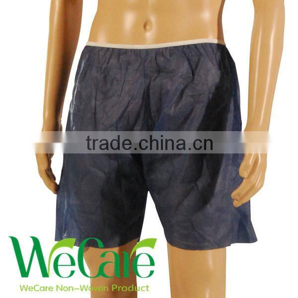 Disposable Non woven man black boxer shorts
