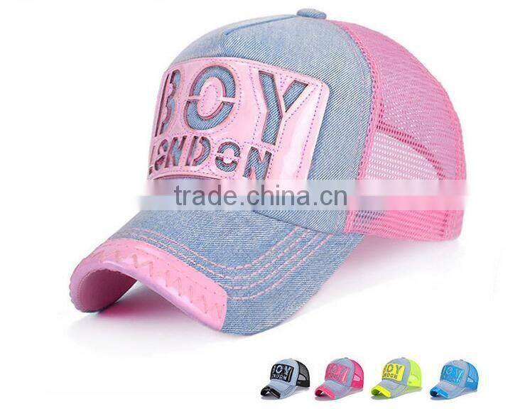Summer Denim Mesh Sun-proof Breathable Couple Cap Hat