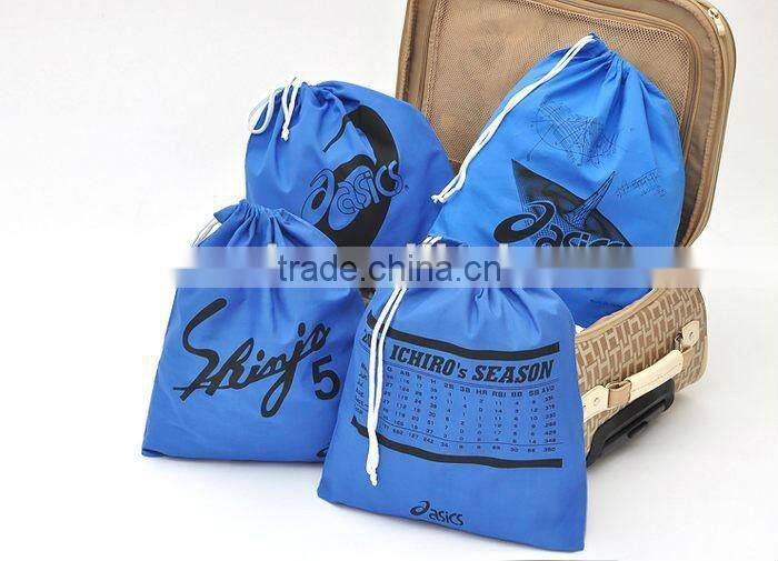 Custom advertising nylon drawstring bags, custom drawstring bag