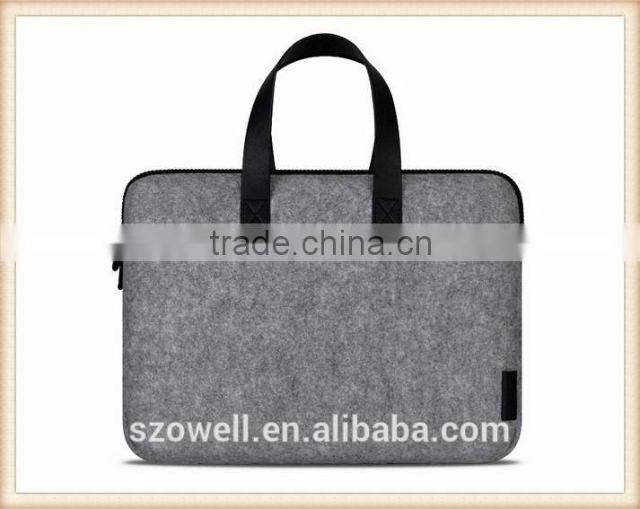 2014 Wholesale felt laptop briefcase with 2 piece