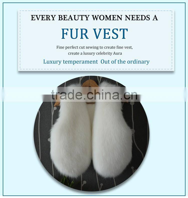women winter fake fur gilet, faux fur vest