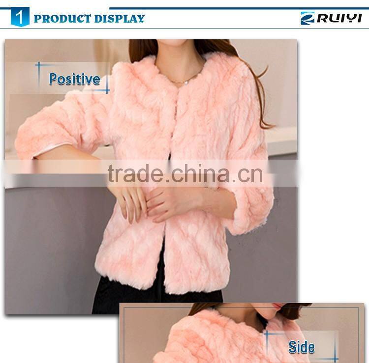 casual women clothes fake fur winter slim overcoat