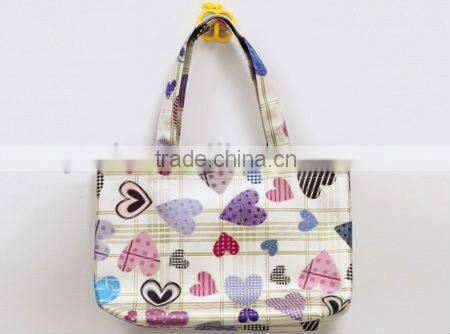 cotton shopping bag with heart printing