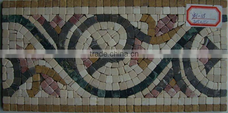 Lava Mosaic Border line Art Marble Mosaic YFL056