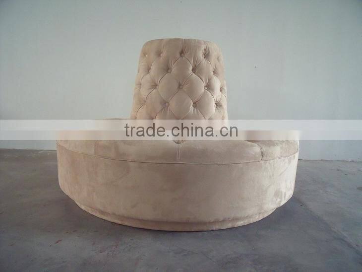 Foshan Manufacturer Round booth fabric sofa booth HDBS457