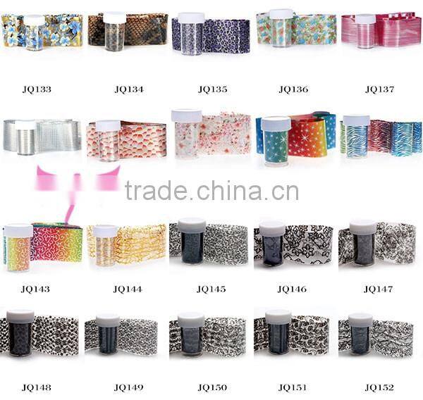 New fashion nail art color transfer foil with 200+ colors design