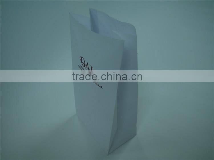 White sickness bag with tape closure,custom logo sick bag