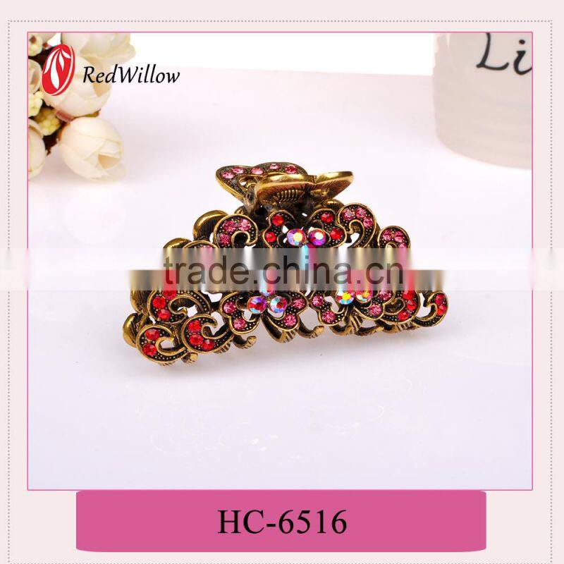 Alibaba china supplier golden color metal hair claw