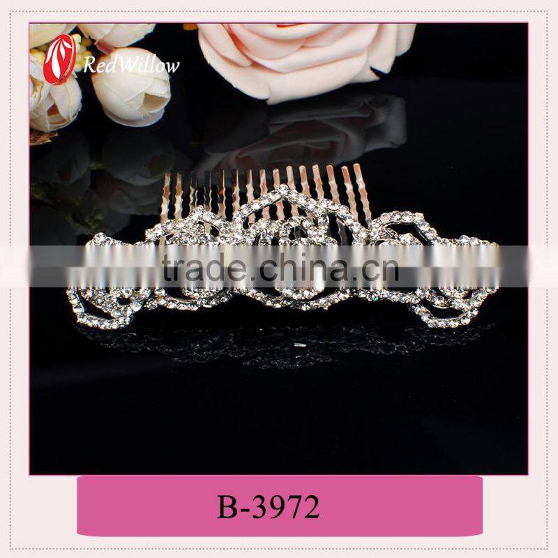 Hot sell delicate multicolor fancy hair clip comb