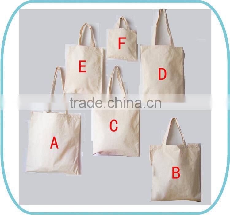 Eco-friendly cotton canvas drawstring bag pouch with logo printed