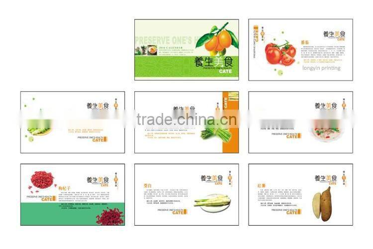 Business weekly calendar printing, desk calendar with a note