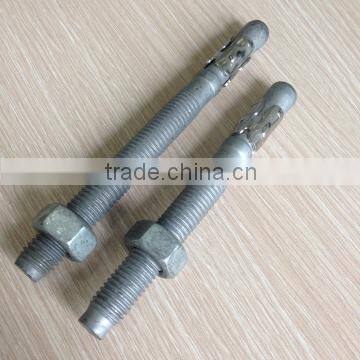 High tension high quality wedge wood anchor bolts galvanized