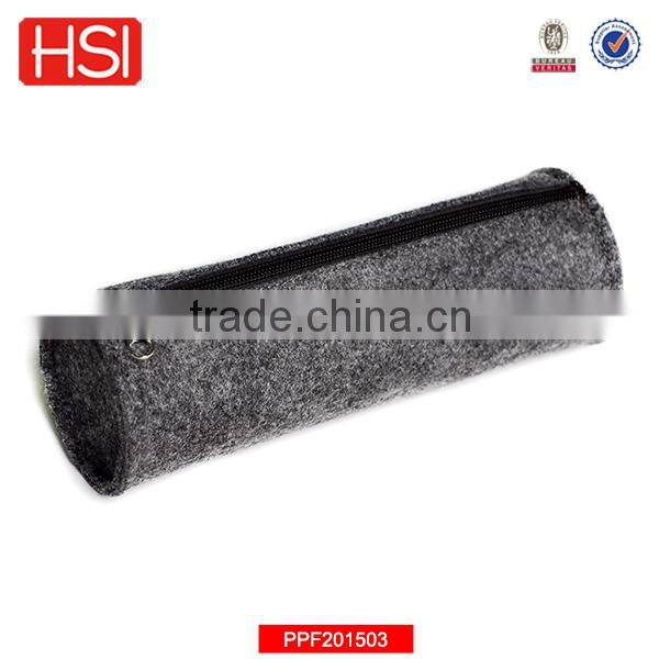 2016 best cylinder zipper pencil case for high school