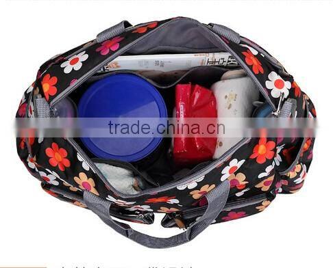 2016 hot Sale Fashion Mummy Changing Pad Canvas bags Canvas Lining Baby Bag Wholsale