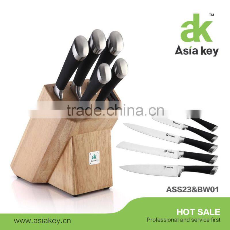 Advanced Stainless Steel Kitchen Knife,Black Handle,3cr14 blade