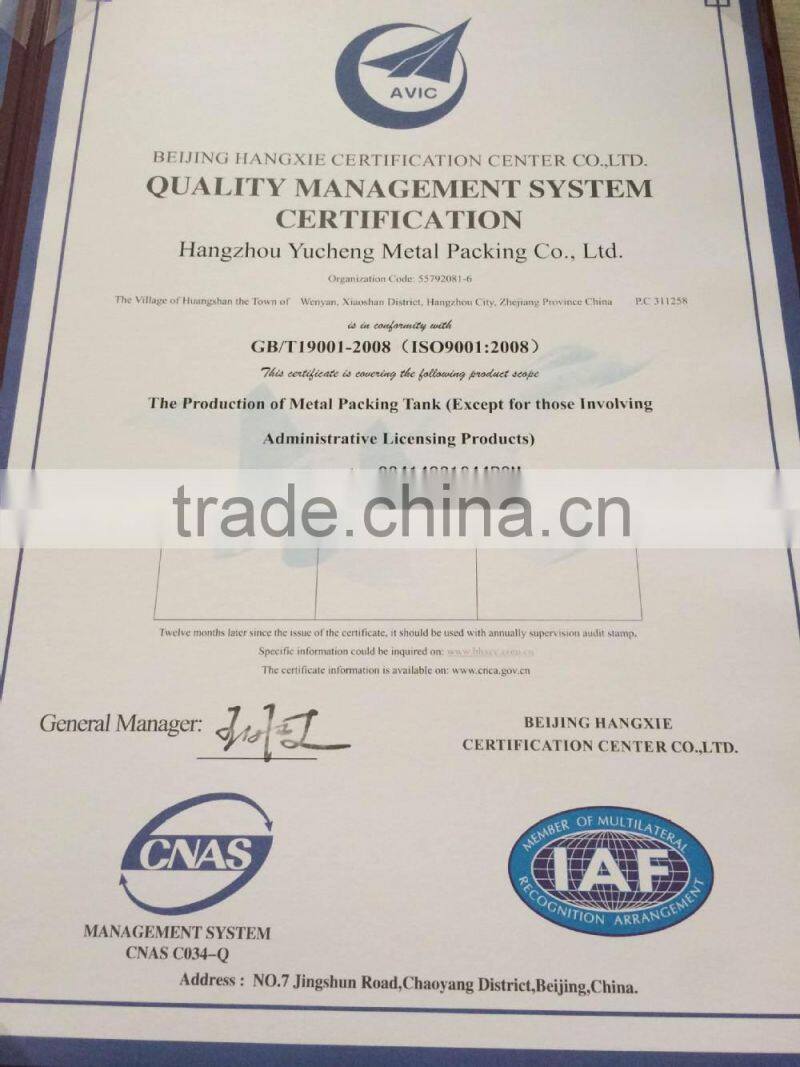 square metal lunch tin box for food packing with handle