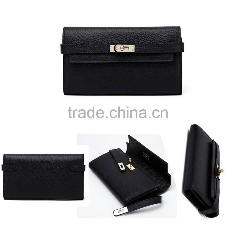 High Quality Long Women Leather Wallet lady purse