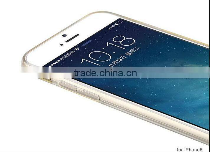 for iphone 6 soft ultrathin TPU clear transparent case cover