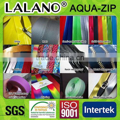 NO.7 raincoat waterproof zipper eco-friendly in antique brass color