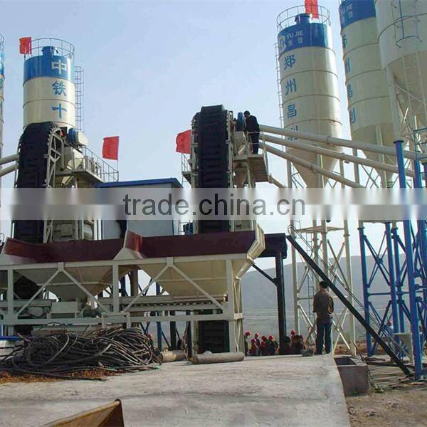 belt type concrete batching plant, HZS60 beton plant in turkey